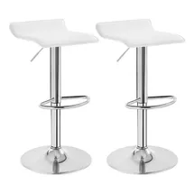 Woltu Barhocker 2er Set, Drehbar Thekenhocker, Barstühle, Höhenverstellbar,