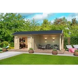 Lasita Maja Gartenhaus 7 x 3,2 m Beige