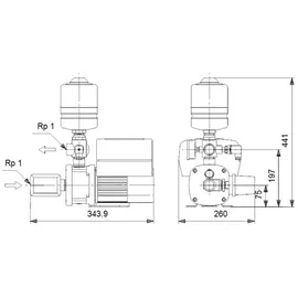 Grundfos Hydromono CMBE 3-62 AVBE Trinkwasservariante