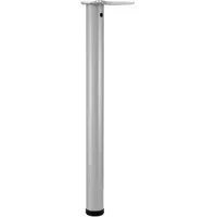 Vasalat CAMAR Tischbein höhenverstellbar 700-730mm, ø 80mm, Stahl silber