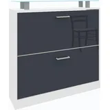borchardt Möbel Finn 89 x 90 x 23 cm grau / grau