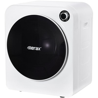 Merax Mini-Wäschetrockner Frontlader Ablufttrockner mit Dreifachfilter und Überhitzungsschutz, freistehend/hängend, 3 kg