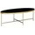 KADIMA DESIGN Schwarz Glas Oval 110 x 56 cm