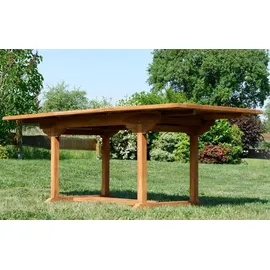 aleos Teak Set 7-tlg. Braun
