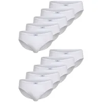 Götzburg Sport-Slip 10Er Pack Nürnberg in weiß-hell-uni | Gr.: XL