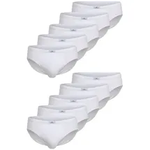 Götzburg Sport-Slip 10Er Pack Nürnberg in weiß-hell-uni | Gr.: XL