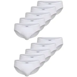 Götzburg Sport-Slip 10Er Pack Nürnberg in weiß-hell-uni | Gr.: XL