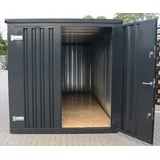 Container Garten Gerätehaus Gartenlager Gartenschuppen Lagerbox Anthrazit 2m Box