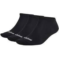 adidas Thin Linear Low-Cut Socken, 3 Paar Black / White 40-42