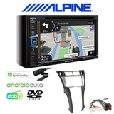 Alpine Autoradio Apple CarPlay Android für Toyota Yaris silber ohne OEM Navi