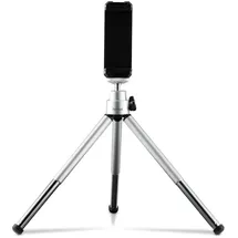 Hama Fancy 2in1 f. Handy u. Kamera (1⁄4) Reisestativ 16 cm Silber