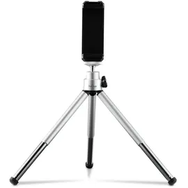 Hama Fancy 2in1 f. Handy u. Kamera (1⁄4) Reisestativ 16 cm Silber