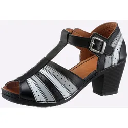 Sandalette GEMINI, Damen, Gr. 36, schwarz, Glattleder, sportlich, Schuhe