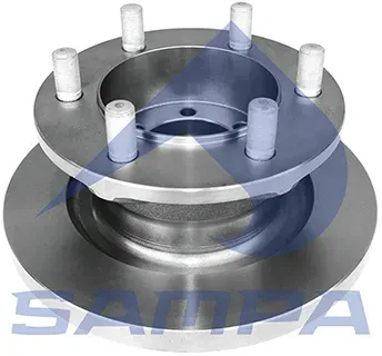 SAMPA Bremsscheibe 063006 Vorderachse voll 290mm 22mm für Iveco