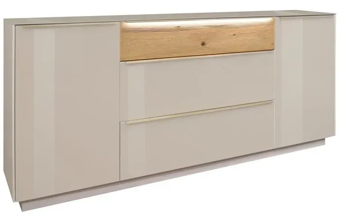 Mäusbacher Sideboard Nova Glas Beige Kaschmir