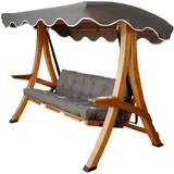 JVmoebel Hollywoodschaukel Braun Gartenschaukel Moderne Outdoor-Schaukel Exklusive Holz Möbel Neu, 1 tlg., Made in Europa braun