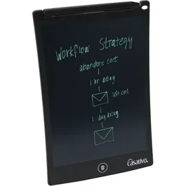casativo LCD-Schreibtafel (21,5 cm) mit präzisem Eingabestift – Elektronisches Zeichentablett für Notizen & Skizzen, inkl. Batterie