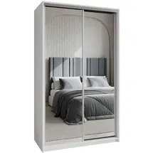 masseno Schwebetürenschrank RIEN 120 x 205 x 60 cm Weiß
