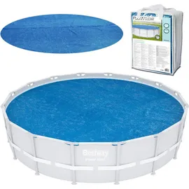 BESTWAY Solarabdeckung Flowclear Rund blau 462 cm