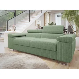 Mirjan24 Sofa, Hellgrün, Textil, 2-Sitzer, Rechteckig, 198x90x102 cm, Wohnzimmer, Sofas & Couches, Sofas