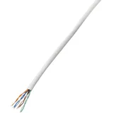 TRU Components Netzwerkkabel CAT 5e U/UTP 4 x 2 x 0.14 mm2 Weiß 100 m