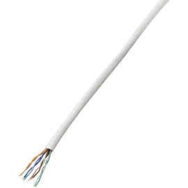 TRU Components Netzwerkkabel CAT 5e U/UTP 4 x 2 x 0.14 mm2 Weiß 100 m