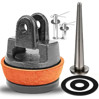 Ersatzkolben für Schwengelpumpen Typ 75 Kolben mit Dichtungsring und Nasenstechventil Bolzen set für Wasserpumpen und Handpumpen Typ 75