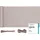 salcar Balkonverkleidung 90 x 300 cm Taupe Polyester