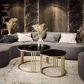 lookway LORI Gold Holzwerkstoff 70 x 48 x 70 cm