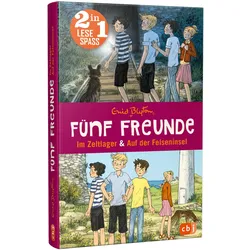 Kinderlesebücher 2in1 (Enid Blyton: Fünf Freunde im Zeltlager & Fünf Freunde auf der Felseninsel)  versch. Ausführungen