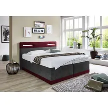 Westfalia Schlafkomfort Boxspringbett 180 x 200 cm H2 Rot