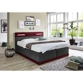Westfalia Schlafkomfort Boxspringbett 180 x 200 cm H2 Rot