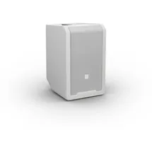 LD SYSTEMS ANNY® 8 W - Tragbarer Bluetooth® PA-Lautsprecher mit Akku und Mixer, Pure White