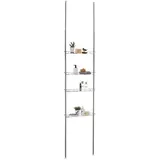 Idimex Duschregal, Chrom, Metall, Mode, 59x250x16 cm, Badezimmer, Baden & Duschen, Duschablagen