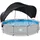 EXIT TOYS Soft Grey Pool rund 360 x 76 cm inkl. Filterpumpe + Sonnensegel