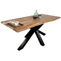 Sam Esstisch Baumkante massiv Akazie Natur 120 x 80