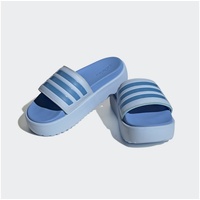 Adidas Damen Adilette Platform Slides, Blue Dawn/Blue Fusion met./Blue Fusion, 43 EU