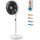 Rowenta QV5040 34 cm Standventilator Schwarz/Weiß
