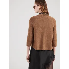 Monari Jacke Stricküberwurf Basic Braun M