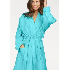 MY HOME Unisex-Bademantel »Travel«, (1 St.), für Damen & Herren, leichte Qualität, langer Bademantel, S-3XL