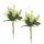 I.GE.A. Kunstblume I.GE.A. "Chrysanthemen-Bund 2er Set", weiß, B:13cm H:25cm L:11cm, Polyester, Kunstpflanzen, 25cm Strauß künstlich Bouquet Seidenblume Blumenbouquet Blumenstrauß