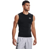Under Armour Ua Hg Armour Comp Sl atmungsaktives Tank Top, komfortables Funktionsshirt,Black / White,XS