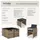 Tectake Bilbao Set 9-tlg. natur