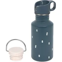 Lässig Trinkflasche Edelstahlflasche BPA-frei 500ml Kinder Kita Kindergarten auslaufsicher mit Sporttrinkverschluss/Bottle Stainless Steel Happy Prints midnight blue