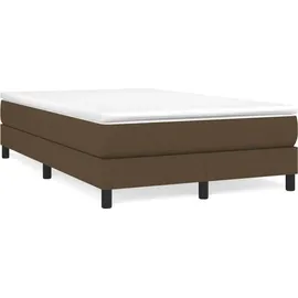 vidaXL Boxspringbett 120 x 200 cm Dunkelbraun