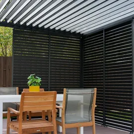 MIRADOR 80/88 Lamellenwand 3er Set 0,93 m Anthrazit