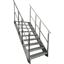 Kaminbau Mierzwa Premium Stahl Treppe 100 cm x 171 cm Verzinkt