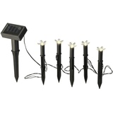 MARELIDA LED Solar Lichterkette Blumen Beetstecker Blumentopfdeko Garten Lichtsensor