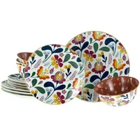 CreaTable Folklore Tafelservice 12-tlg. bunt