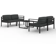 vidaXL Garten-Lounge-Set 5-tlg. Aluminium anthrazit